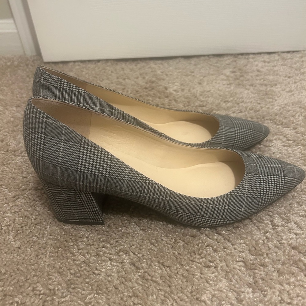 Plaid Nine West heels